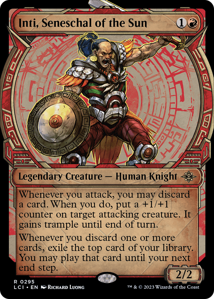 Inti, Seneschal of the Sun (LCI-295) - The Lost Caverns of Ixalan: (Showcase) Foil