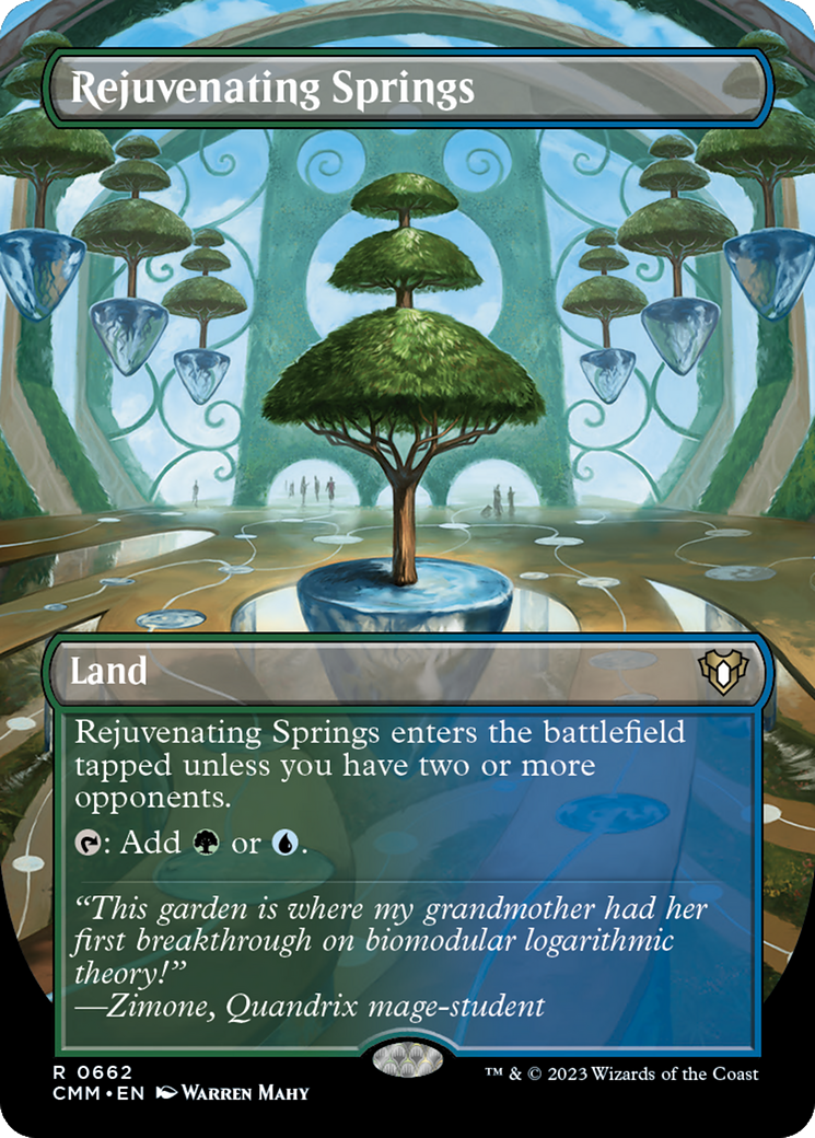 Rejuvenating Springs (Borderless) (CMM-662) - Commander Masters (Borderless)