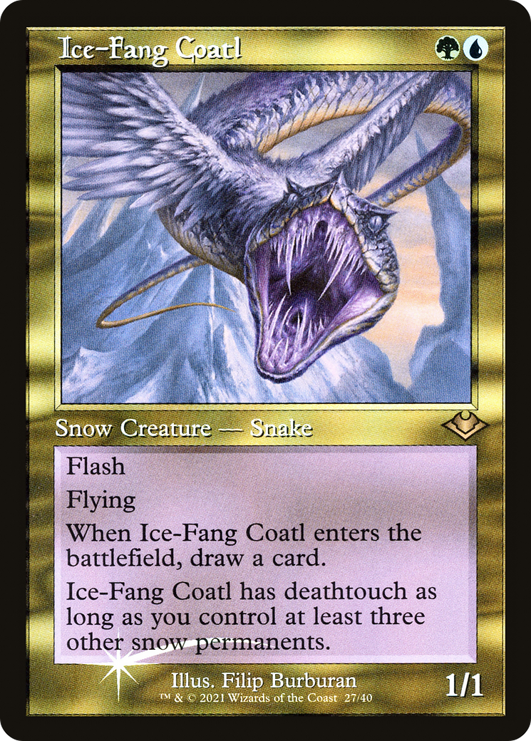 Ice-Fang Coatl (MH1-027) - Modern Horizons 1 Timeshifts Foil