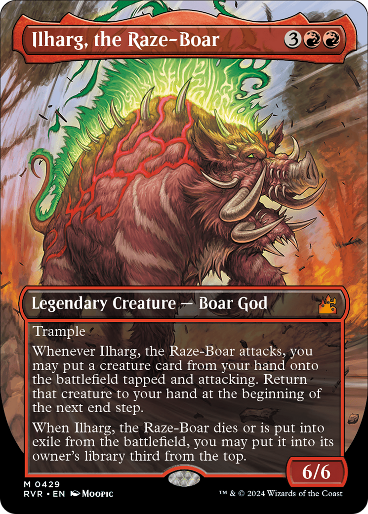 Ilharg, the Raze-Boar (RVR-429) - Ravnica Remastered (Borderless)