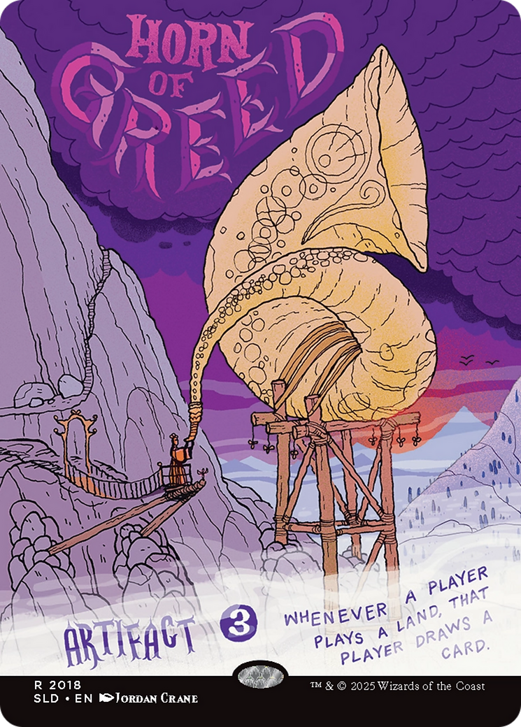 Horn of Greed (SLD-2018) - Secret Lair Drop (Borderless)