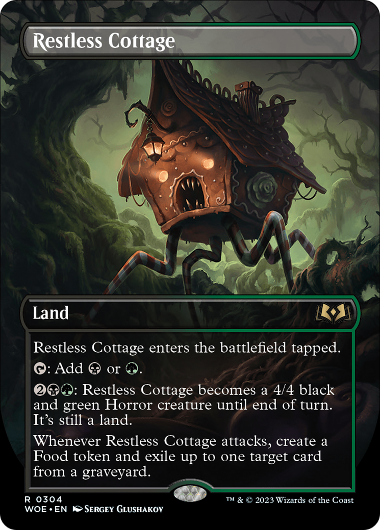 Restless Cottage (WOE-304) - Wilds of Eldraine (Borderless) Foil