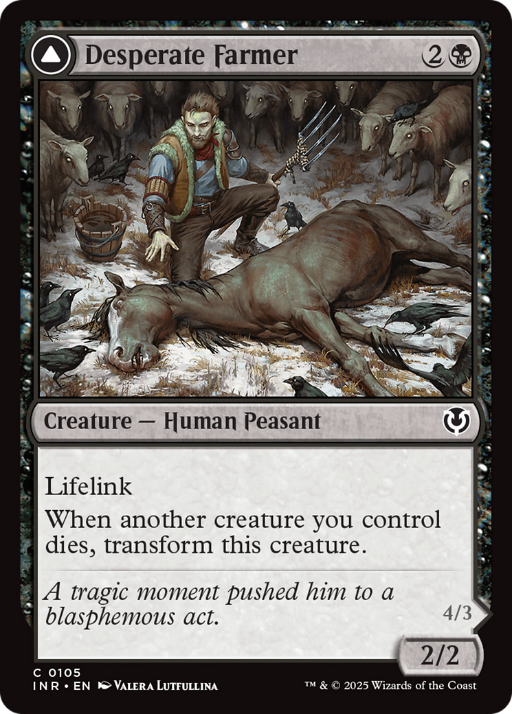 Desperate Farmer // Depraved Harvester (INR-105) - Innistrad Remastered Foil