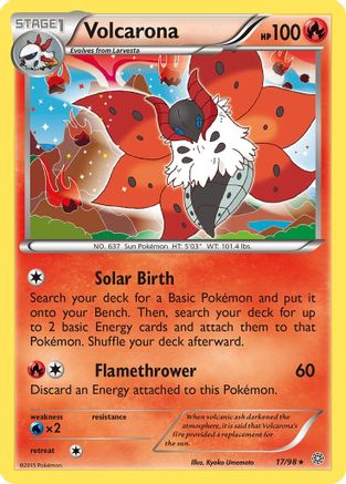 Volcarona (17) 017 - Holofoil XY Ancient Origins - Holo Rare