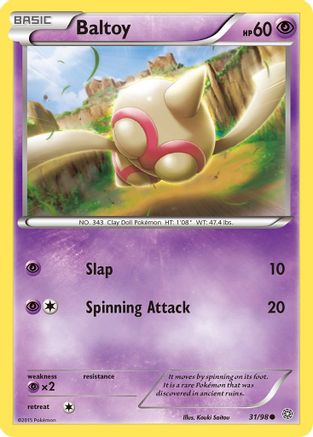 Baltoy (31) XY Ancient Origins - Common