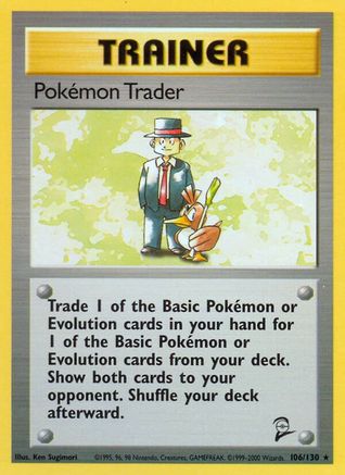 Pokemon Trader 106/130 Base Set 2 - Rare