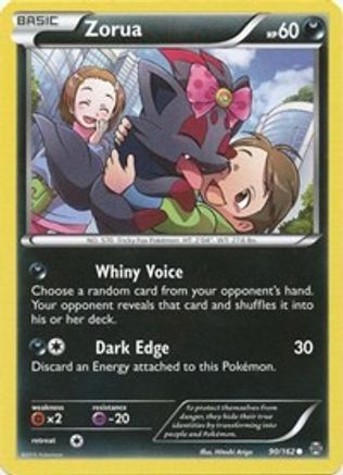 Zorua (90) 090 - Reverse Holofoil XY BREAKthrough - Common