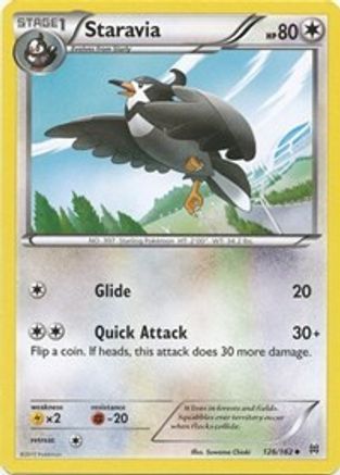 Staravia 126 - Reverse Holofoil XY BREAKthrough - Uncommon