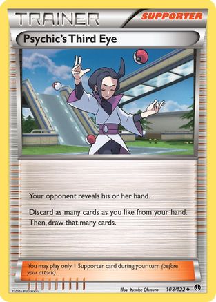 Psychic's Third Eye 108 - Reverse Holofoil XY BREAKpoint - Uncommon