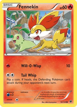 Fennekin (10) 010 XY Fates Collide - Common