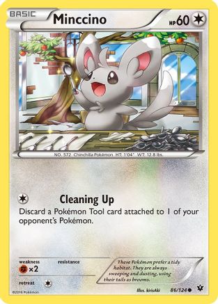 Minccino (86) 086 - Reverse Holofoil XY Fates Collide - Common