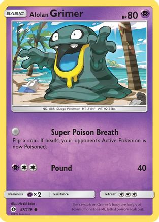 Alolan Grimer 057 SM Base Set - Common