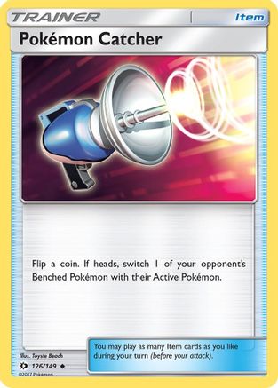 Pokemon Catcher 126 - Reverse Holofoil SM Base Set - Uncommon