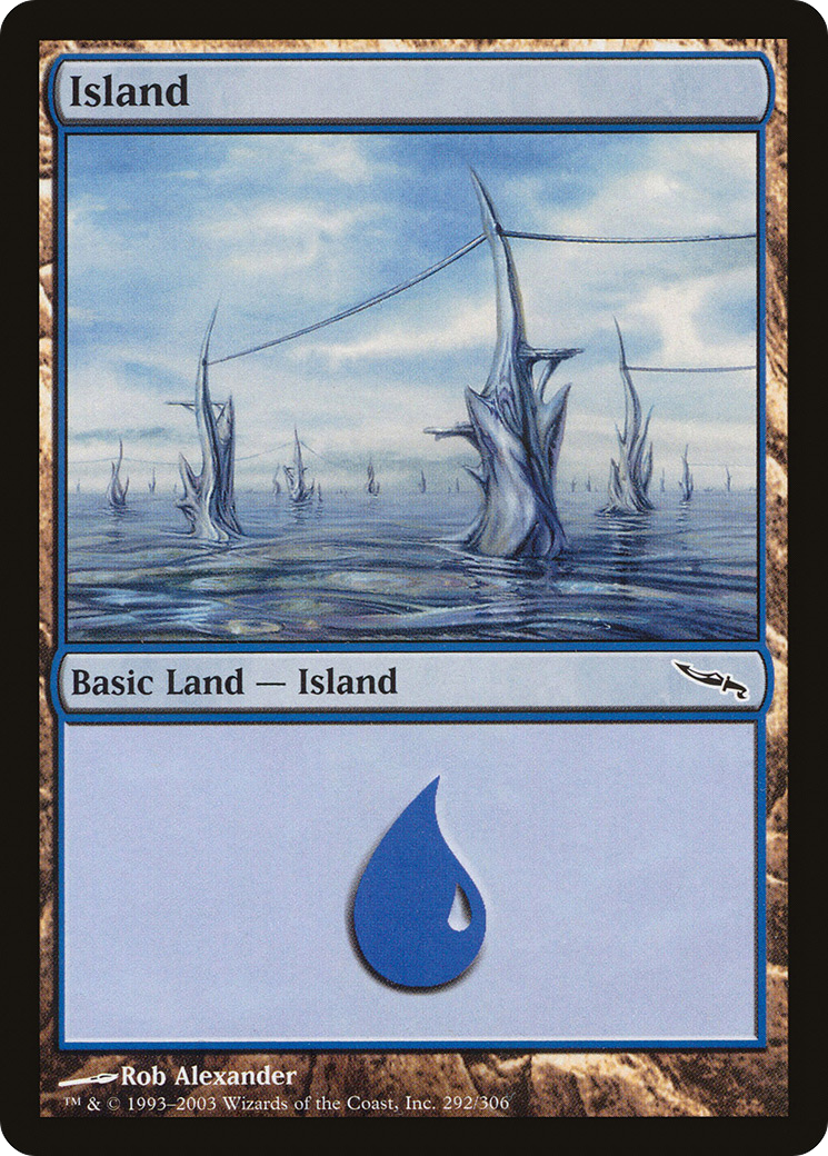 Island (MRD-292) - Mirrodin Foil