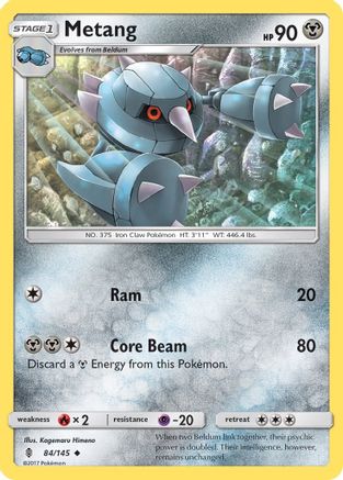 Metang - Reverse Holofoil SM Guardians Rising - Uncommon