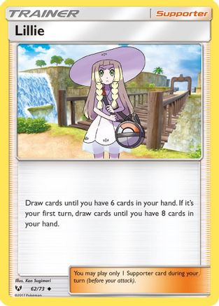 Lillie 062 - Reverse Holofoil Shining Legends - Uncommon