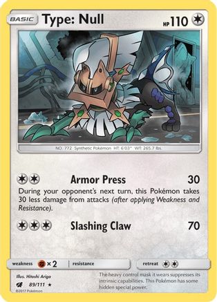 Type: Null 089 - Reverse Holofoil SM Crimson Invasion - Holo Rare
