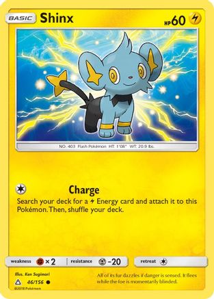 Shinx (46) 046/156 - Reverse Holofoil SM Ultra Prism - Common