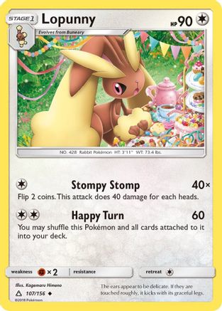 Lopunny 107 SM Ultra Prism - Uncommon