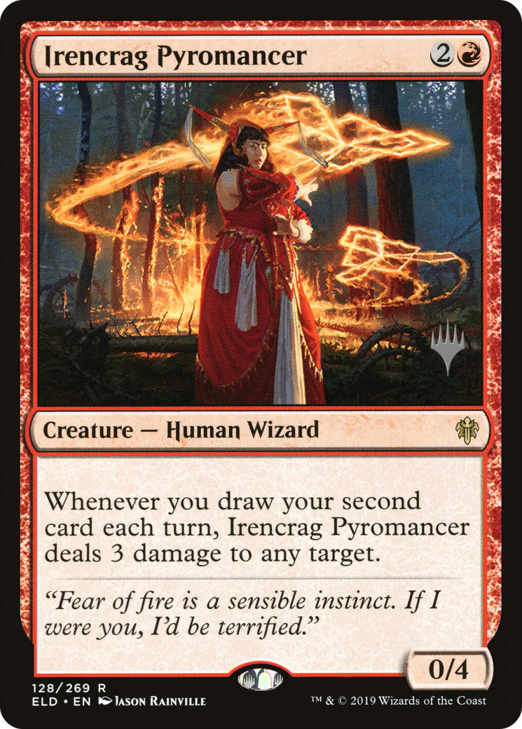 Irencrag Pyromancer (PPELD-128P) - Throne of Eldraine Promos