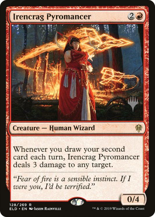 Irencrag Pyromancer (PPELD-128P) - Throne of Eldraine Promos Foil