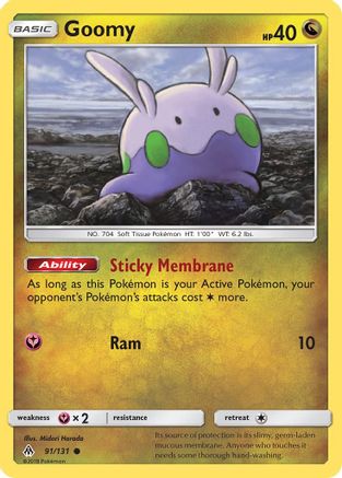Goomy (91) 091 - Reverse Holofoil SM Forbidden Light - Common