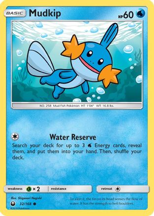Mudkip (32) 032 - Reverse Holofoil SM Celestial Storm - Common