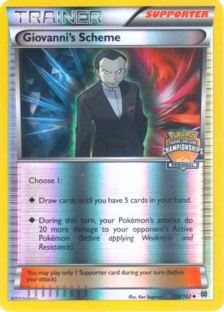 Giovanni's Scheme 138/162 - Reverse Holofoil League & Championship Cards - Promo