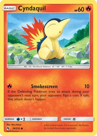 Cyndaquil (39) 039 SM Lost Thunder - Common
