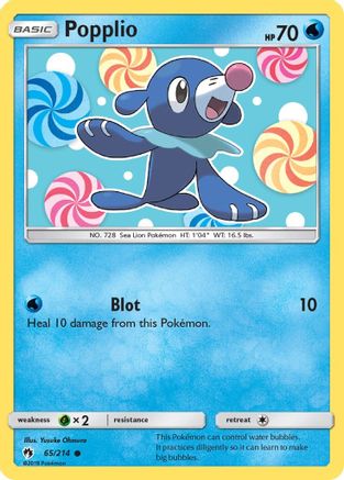 Popplio (65) 065 SM Lost Thunder - Common