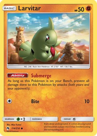 Larvitar (114) 114 SM Lost Thunder - Common