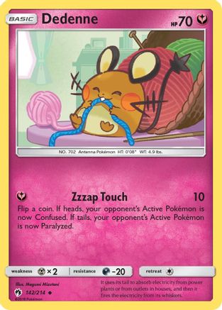 Dedenne (142) 142 SM Lost Thunder - Uncommon