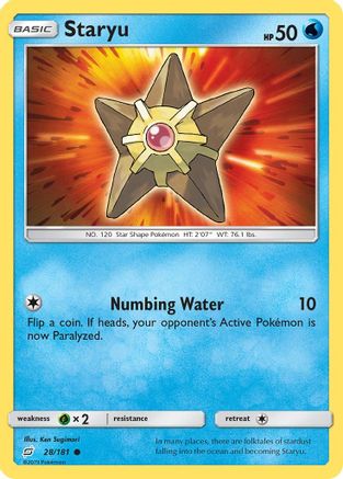 Staryu - Reverse Holofoil SM Team Up - Common