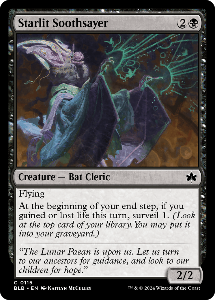 Starlit Soothsayer (BLB-115) - Bloomburrow