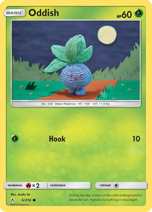 Oddish (6) 006 - Reverse Holofoil SM Unbroken Bonds - Common