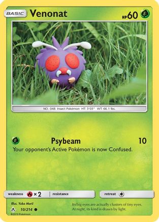 Venonat (10) 010 SM Unbroken Bonds - Common