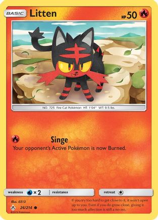 Litten (26) 026/214 SM Unbroken Bonds - Common