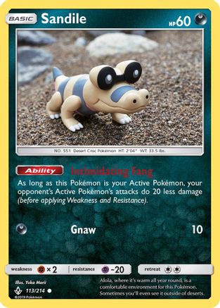 Sandile (113) 113 - Reverse Holofoil SM Unbroken Bonds - Common