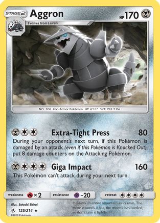 Aggron/214 SM Unbroken Bonds - Rare