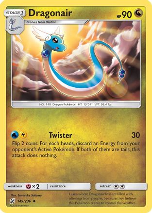 Dragonair (149) 149 - Reverse Holofoil SM Unified Minds - Uncommon