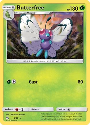 Butterfree 003 - Reverse Holofoil Hidden Fates - Rare