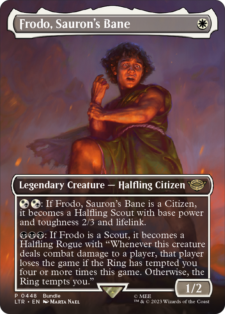 Frodo, Sauron's Bane (Borderless) (LTR Bundle) (UMP-448) - Unique and Miscellaneous Promos (Borderless)