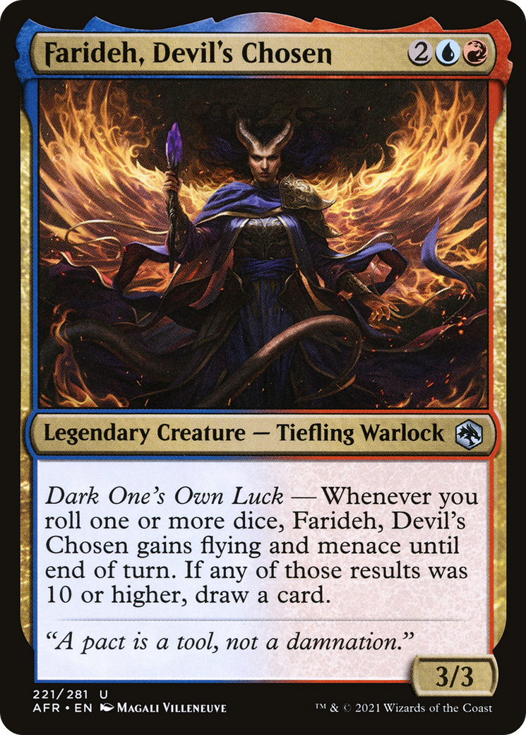Farideh, Devil's Chosen (AFR-221) - Adventures in the Forgotten Realms Foil