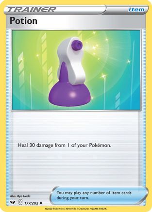Potion 177 - Reverse Holofoil SWSH01 Sword & Shield Base Set - Uncommon