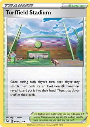 Turffield Stadium 068 - Reverse Holofoil Champions Path - Uncommon