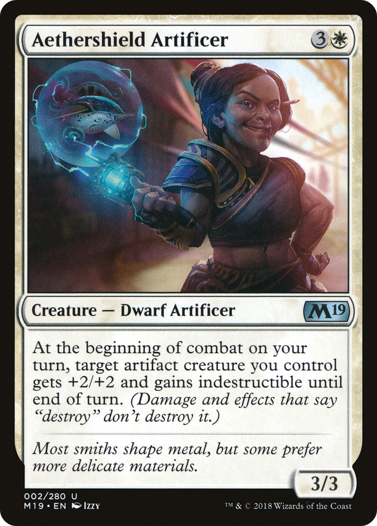 Aethershield Artificer (M19-002) - Core Set 2019 Foil