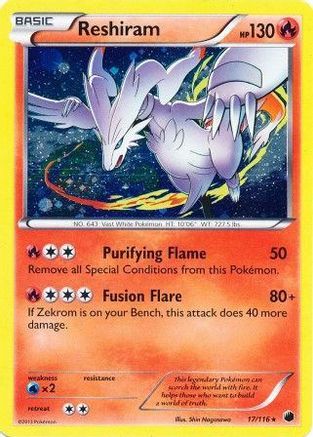 Reshiram 017/116 - Holofoil Miscellaneous Cards & Products - Promo