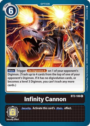 Infinity Cannon (BT2-106) - Release Special Booster 1.0