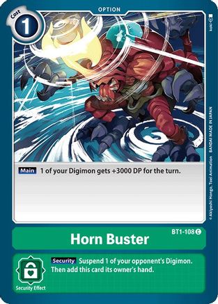 Horn Buster (BT1-108) - Release Special Booster 1.0