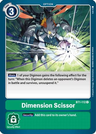 Dimension Scissor (BT1-112) - Release Special Booster 1.0